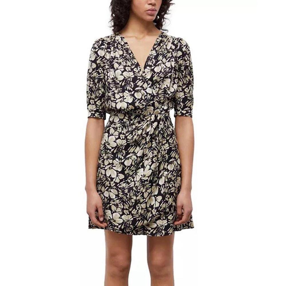 NWT The Kooples Twill Flowers Dress US Size Medium $365 MRSP - Picture 1 of 8